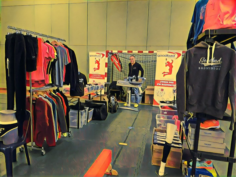 Le stand Goodbad badminton Ancemont 2017